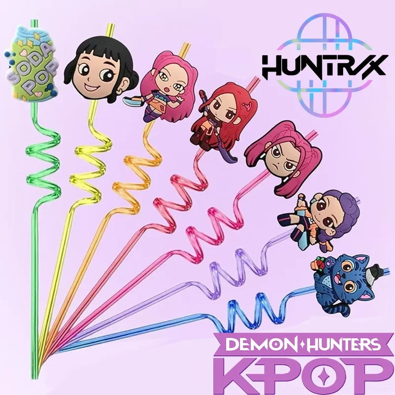 Reusable Character Party Straws