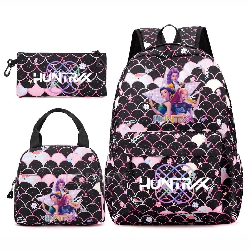 Demon Hunter Student Backpack Set