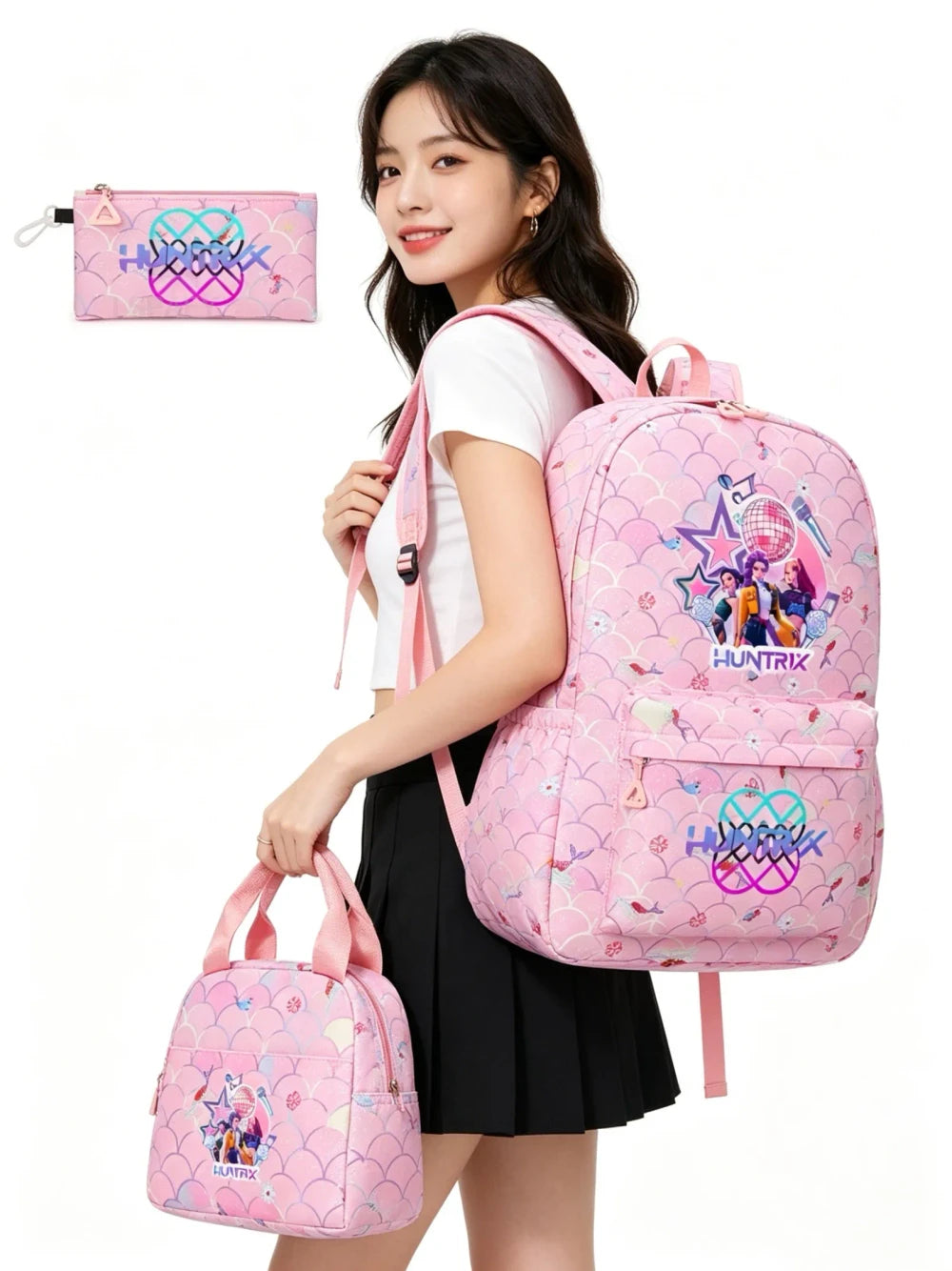 Demon Hunter Student Backpack Set