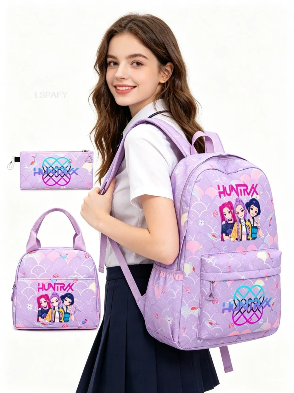 Demon Hunter Student Backpack Set